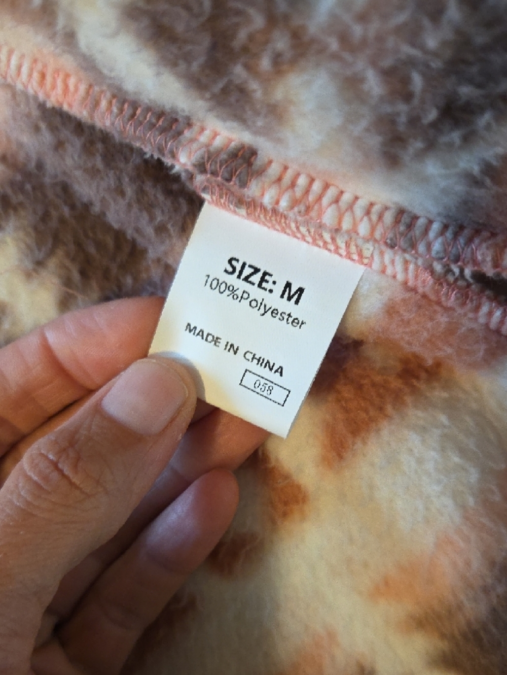Rust Pink Aztec Fleece Jacket - Picture 2 of 3